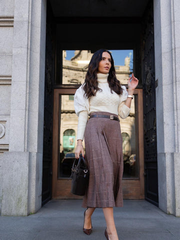 Calção/Saia Estampado com Padrão Scripta