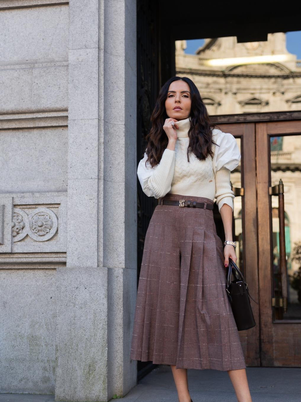 Calção/Saia Estampado com Padrão Scripta