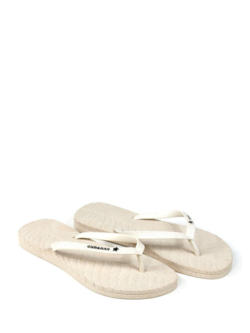 Chinelo Off-White, Feel the Nature by Cubanas