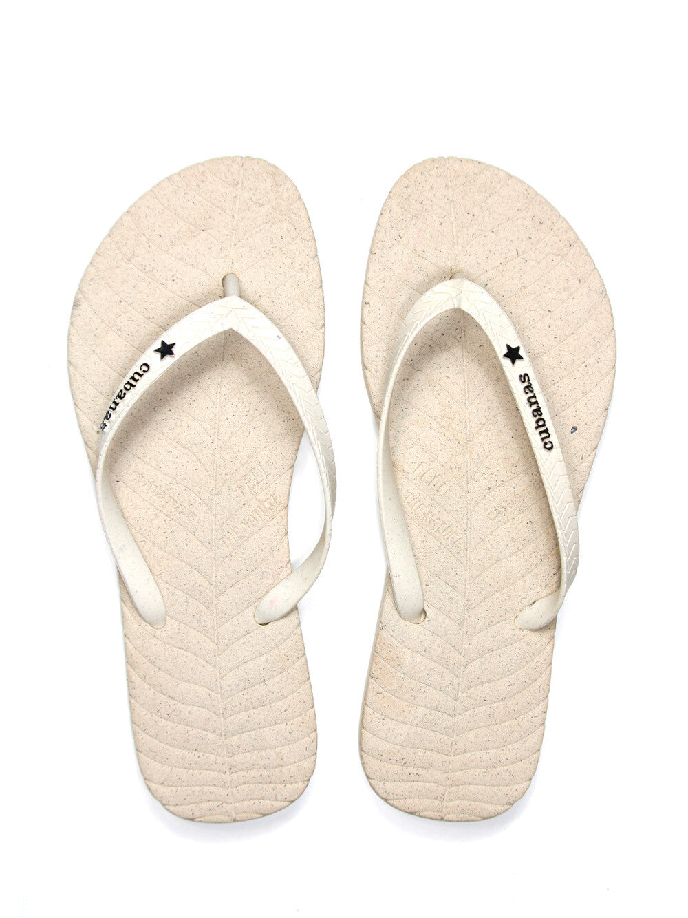Chinelo Off-White, Feel the Nature by Cubanas